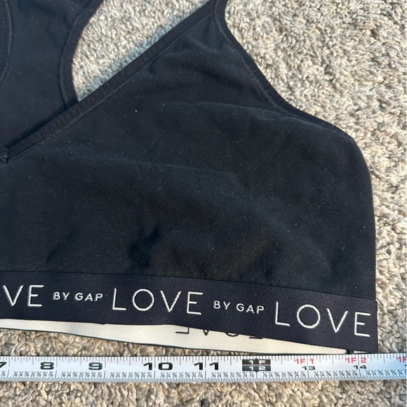 GAP LOVE White Stretch Cotton Bralette XL Set of 2! Black gray pullover Bra soft - Picture 10 of 12